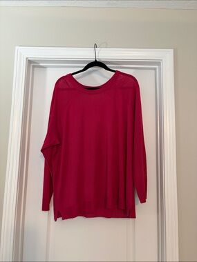 torrid Hot Pink Long Sleeve Lightweight Sweater